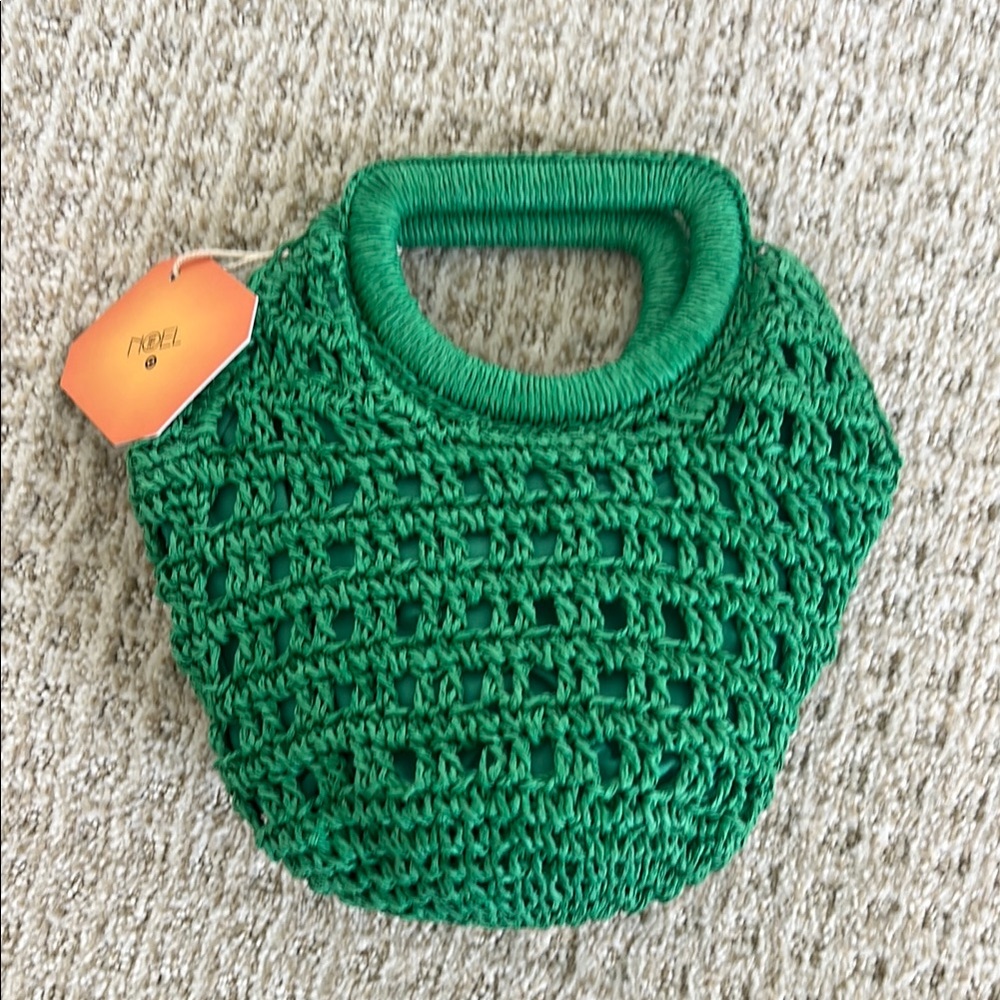 Green Knitted Handbag